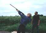 Benita and Ron trap shooting