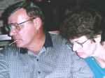 Cueman and Jeanette at Crabby Joe's